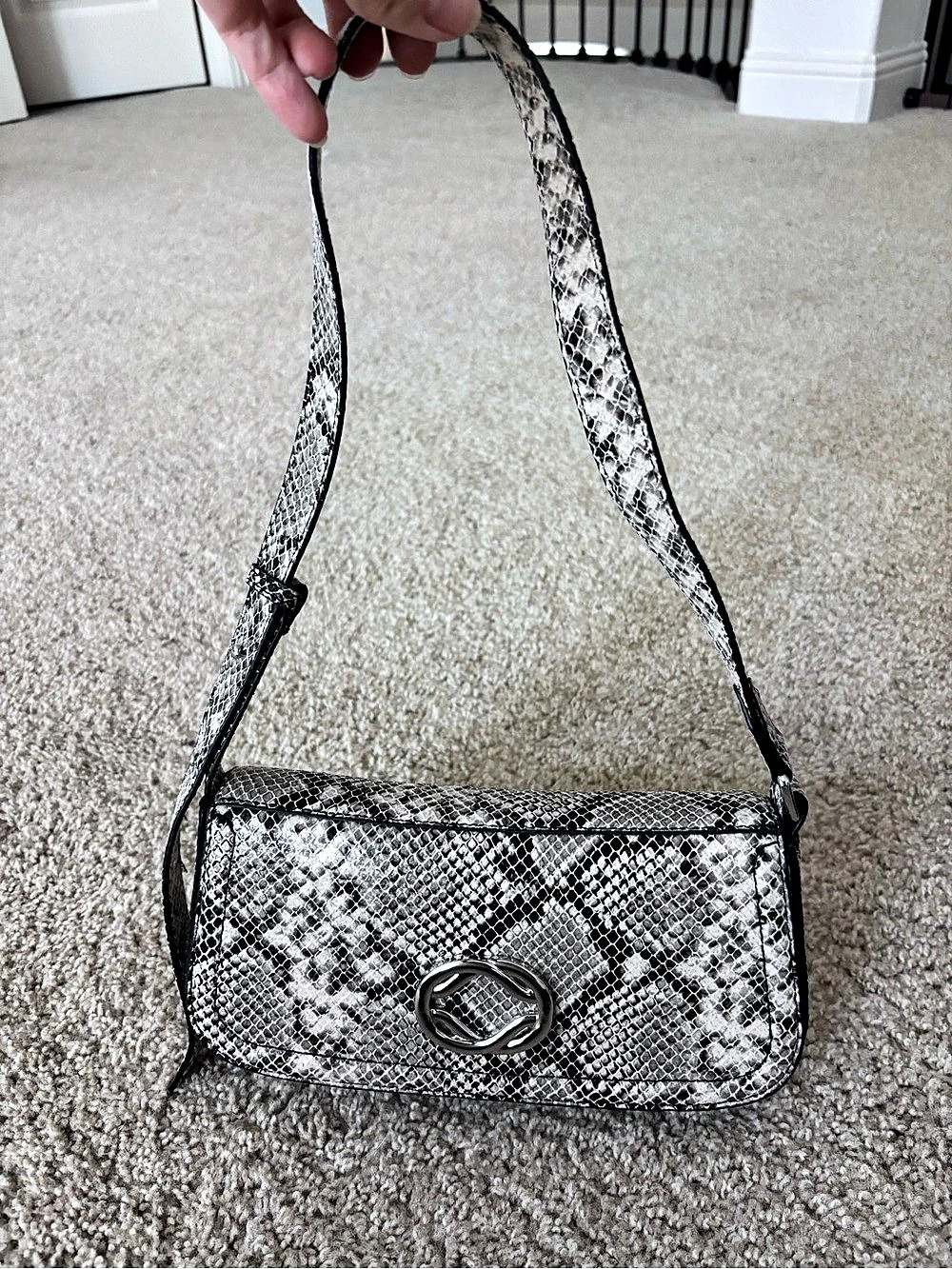 NEW Snake Print Shoulder Bag